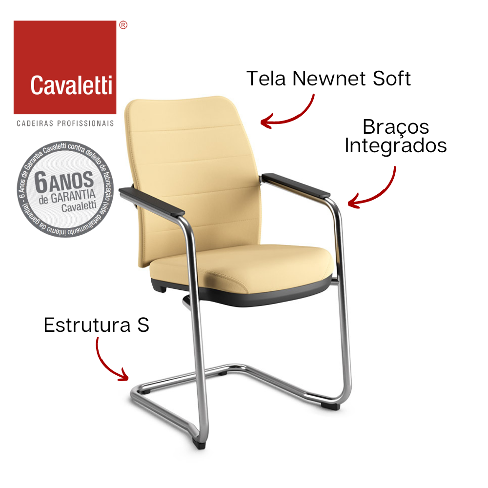 Cavaletti NewNet - Executiva Braços Integrados